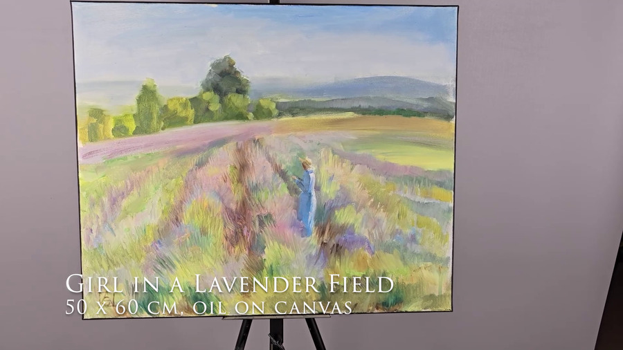 Girl in a Lavender Field