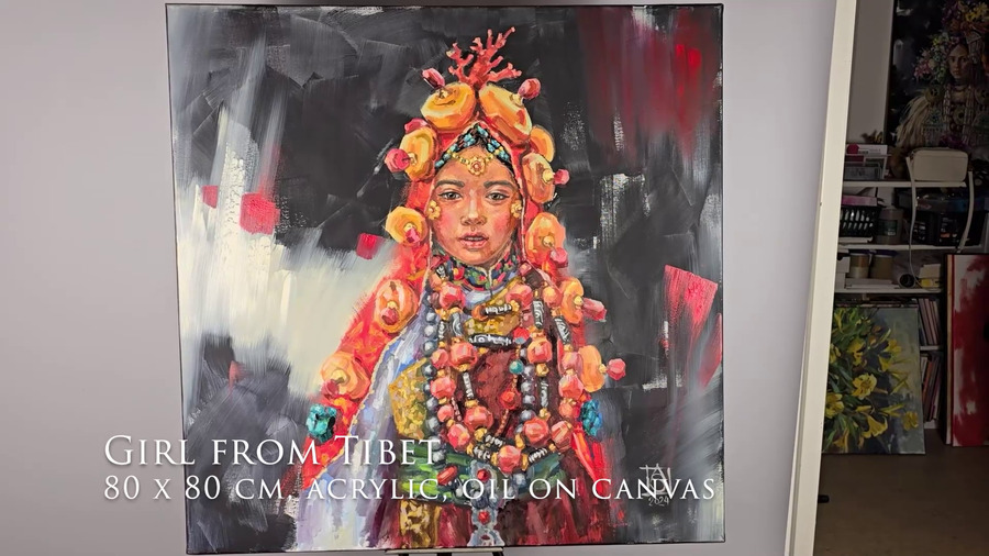 Girl from Tibet / Mädchen aus Tibet / Девочка из Тибета