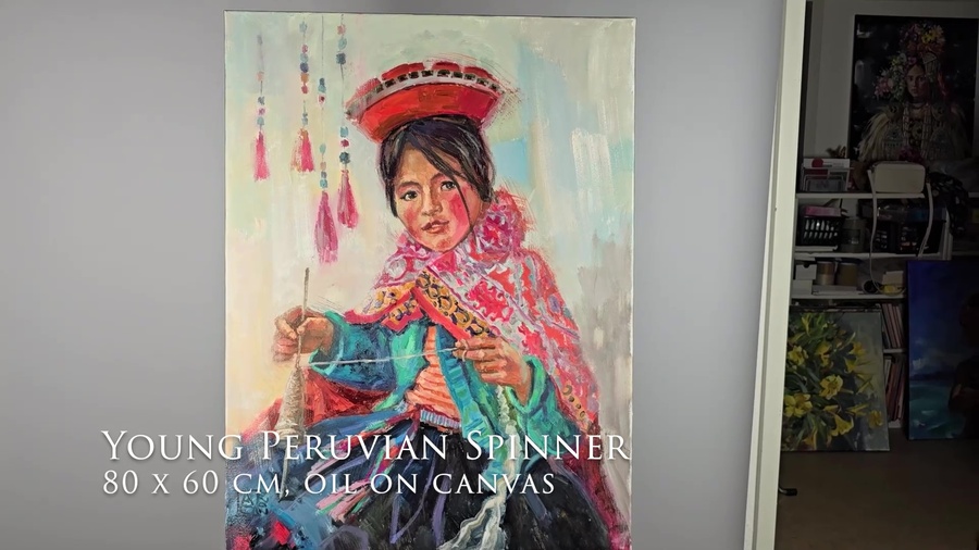 Young Peruvian Spinner