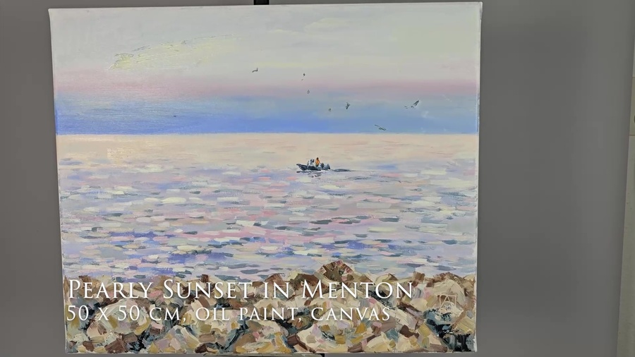 Pearly Sunset in Menton