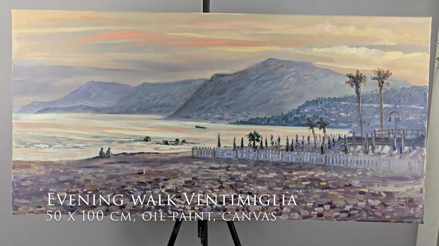 Evening walk Ventimiglia