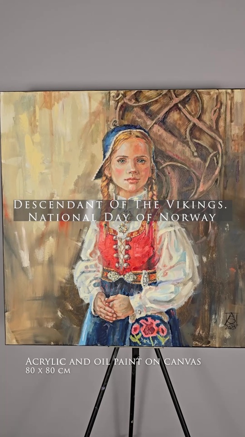 Descendant Of The Vikings. National Day of Norway