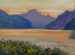 Walensee. Sunset