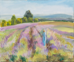 Girl in a Lavender Field