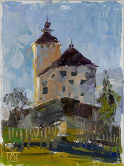 Werdenberg Castle in the Evening