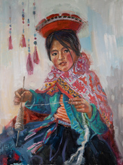 Young Peruvian Spinner