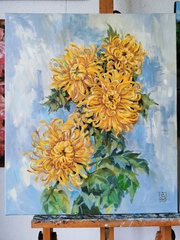 Yellow Chrysanthemums