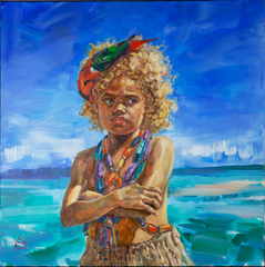 In Love. Girl from the Solomon Islands