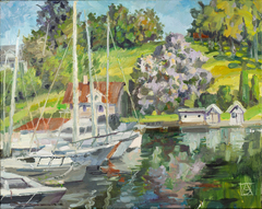 A Small Port On Turtle Island Near Oslo