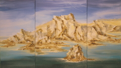 Dreams. White Island. Triptych