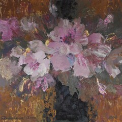 Flowers in the Black Vase