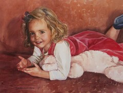 A child with a toy