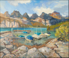 Cozy Harbor on Lake Walensee