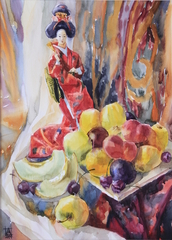 Still Life With Chinese Doll